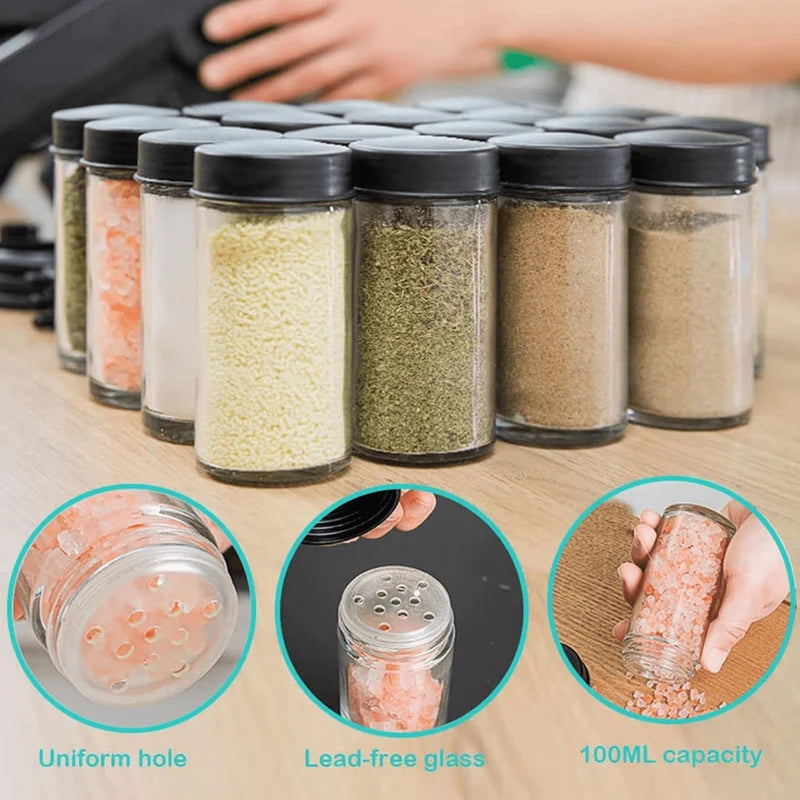 18 Jar Rotating Spice Rack | 360° Kitchen Spice Organizer