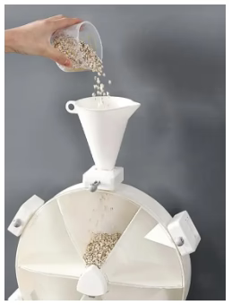 Rotating 6-Grain Dispenser Rack