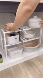 Adjustable Kitchen Organizer Rack