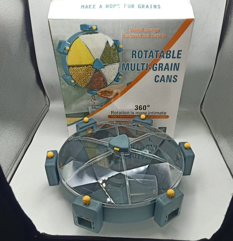 Rotating 6-Grain Dispenser Rack