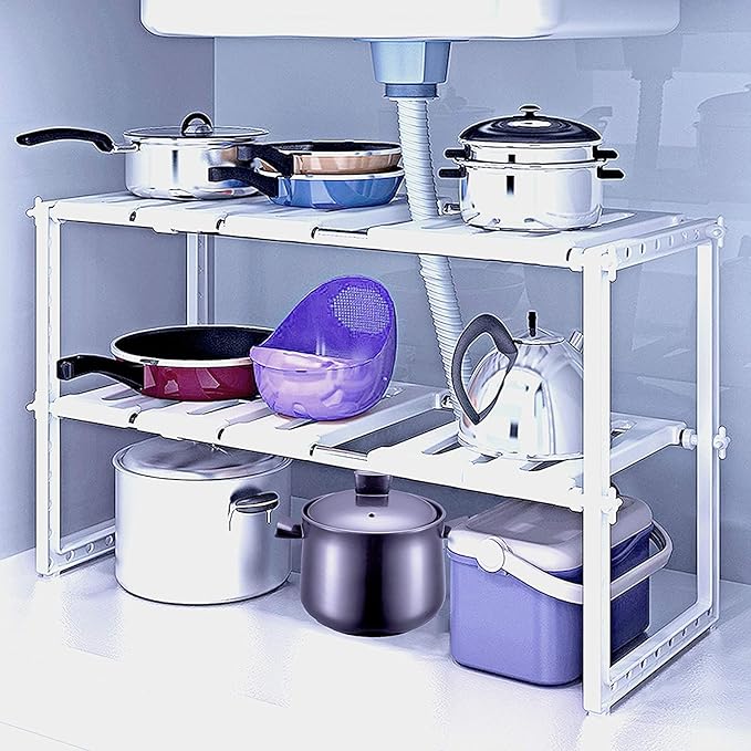 Adjustable Kitchen Organizer Rack