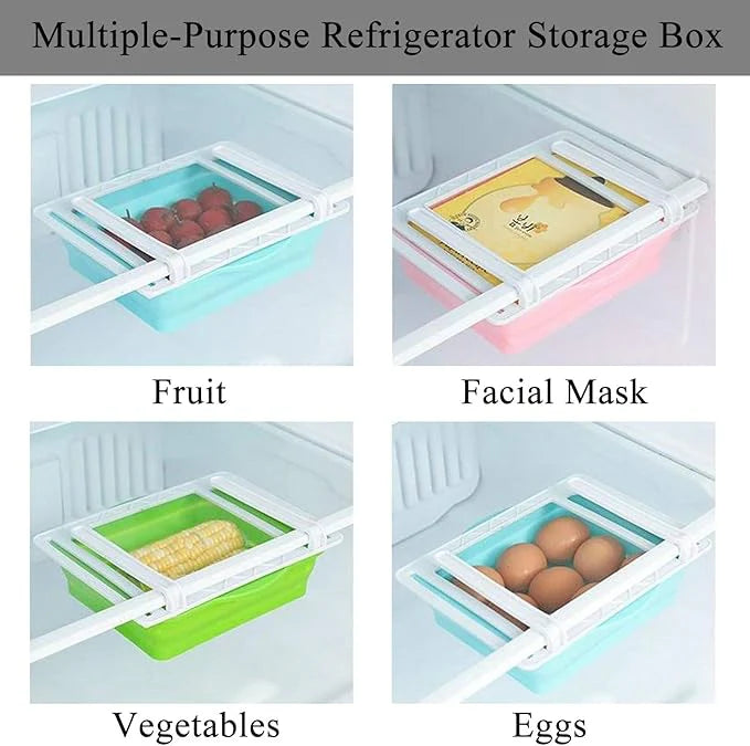 Stackable Refrigerator Storage Box — Transparent Set