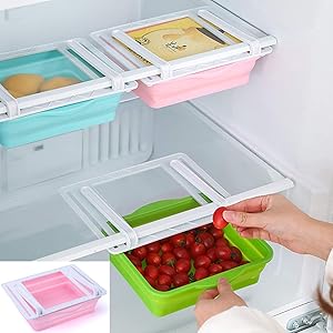 Stackable Refrigerator Storage Box — Transparent Set