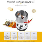 Stainless Steel Electric Grinder — One-Click Coffee & Spice Grinder