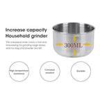 Stainless Steel Electric Grinder — One-Click Coffee & Spice Grinder